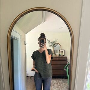 Madewell green sweater vest